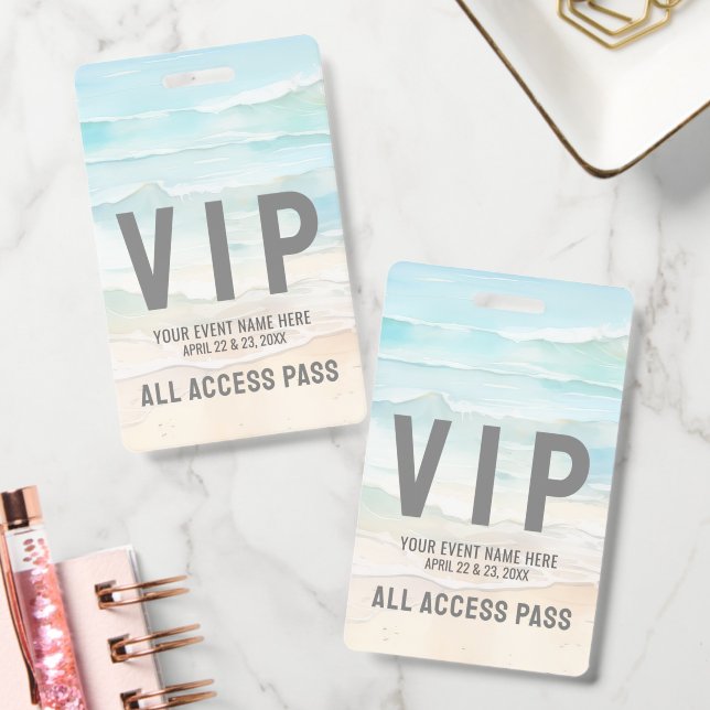 All Access Pass Event VIP ID Badge (Office)