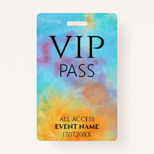 All Access Pass logo vip event id badge