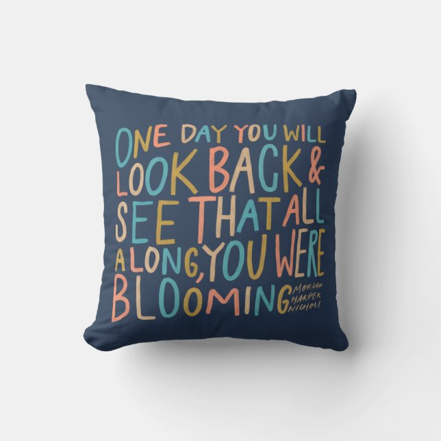 All along, you were blooming cushion (Front)