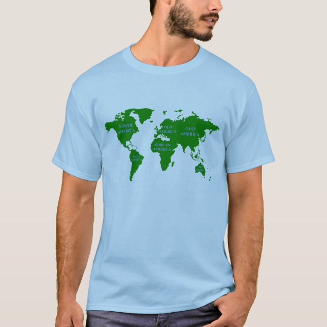 All America World Map T-Shirt (Front)