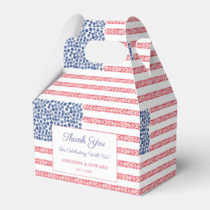 All-American 4th July Summer Picnic Couples Shower Favour Box