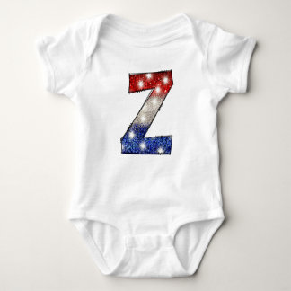 All American Baby Letter Z - July 4th USA Bodysuit