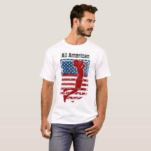 All-American Basketball Vintage Distressed 2 T-Shirt