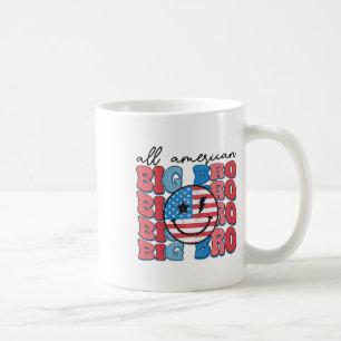 All American Big Bro Groovy Matching Family 4th Of Coffee Mug