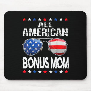 All American Bonus Mum 4th Of July Sungles Family Mouse Pad