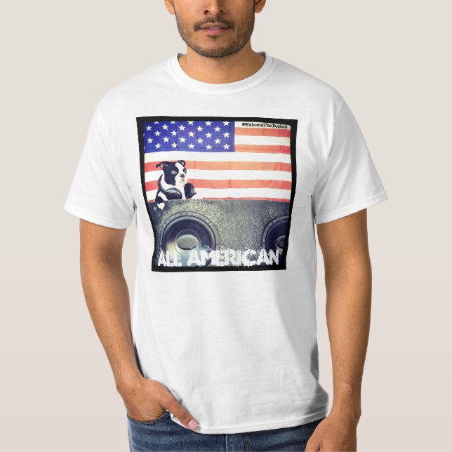 All American Boston Terrier tee (Front)