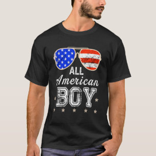All American Boy 4th Of July Boys Kids Sunglasses  T-Shirt