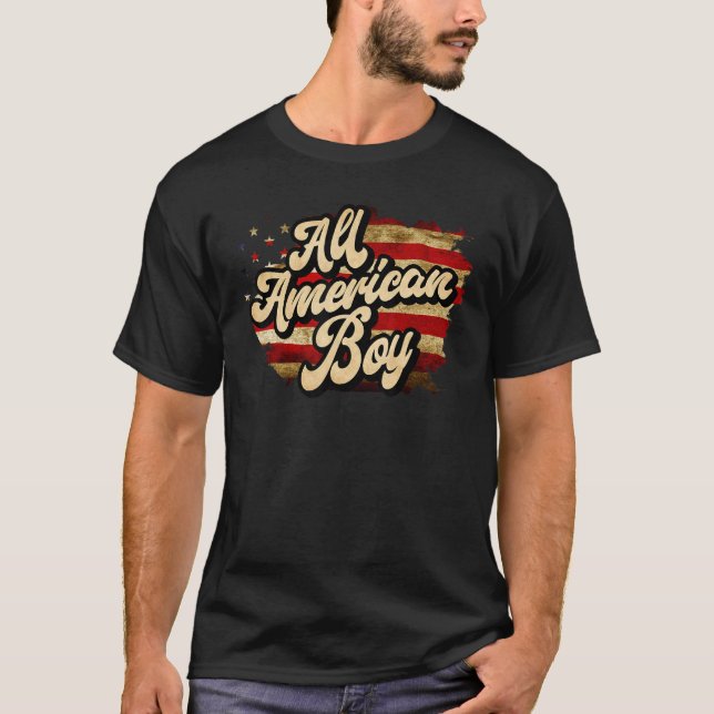 All American Boy 4th of July Boys Kids Sunglasses  T-Shirt (Front)