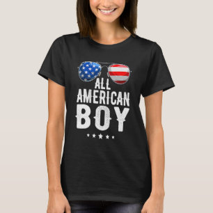 All American Boy 4th Of July Boys Kids Sunglasses  T-Shirt