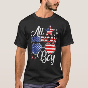 All American Boy 4th Of July Boys Kids Sunglasses T-Shirt