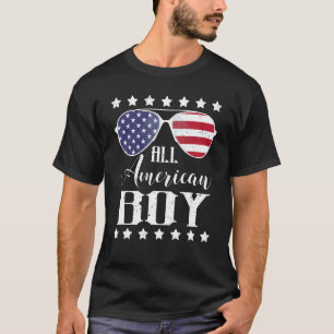 All American Boy 4th Of July Boys Kids Sunglasses  T-Shirt