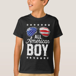 All American Boy 4th of July Boys Kids Sunglasses T-Shirt