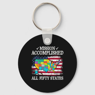 All American Boy 4th Of July Usa Sungles Family Ma Key Ring