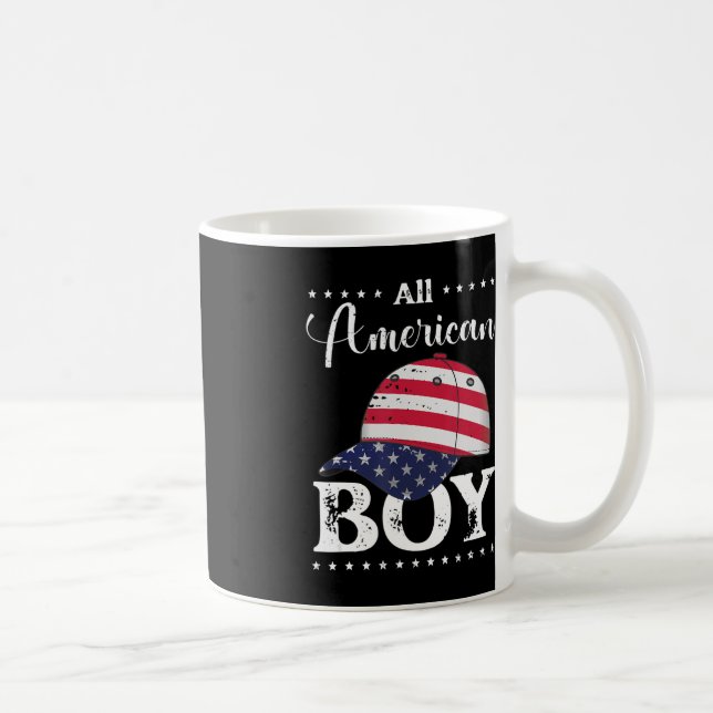 All American Boy Cap - 4th July  Coffee Mug (Right)