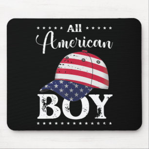 All American Boy Cap - 4th July Mouse Pad