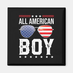 All American Boy Matching Family Fourth 4th Of Jul Magnet