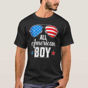 All American Boy Us Flag Sunglasses For Matching 4 T-Shirt