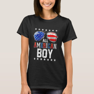 All American Boy Us Flag Sunglasses For Matching 4 T-Shirt