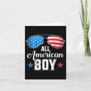 All American Boy Us Flag Sungles For Matching 4th Card