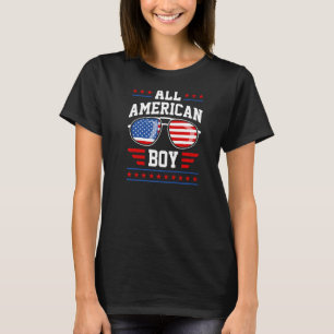 All American Boy Usa Distressed Patriotic 4th Of J T-Shirt