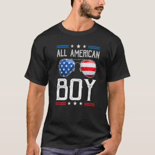 All American Boys 4th Of July  Son Sunglasses Usa T-Shirt