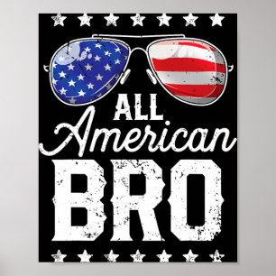 All American Bro 4th Of July Men Family Matching S Poster