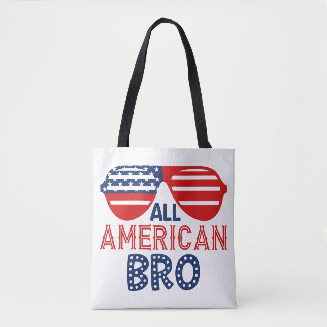 All american bro  tote bag (Front)