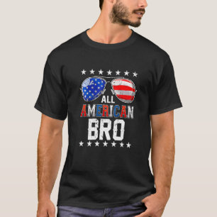 All American Bro Us Flag For Matching Brother 4th T-Shirt