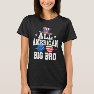 All American Brother men American Flag 4th of July T-Shirt