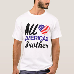 All american brother US flag for matching 4th of J T-Shirt