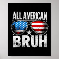All American Bruh 4th Of July Boys Patriotic Kids