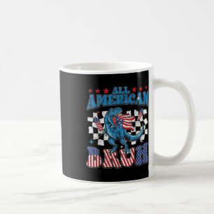 All American Bruh Dinosaur T-rex Patriotic 4th Of  Coffee Mug