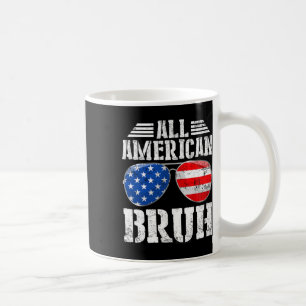 All American Bruh Happy 4th Of July Boys Patriotic Coffee Mug