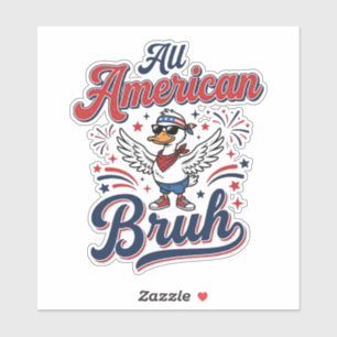 All American Bruh Patriotic Duck Vintage Shirt_1