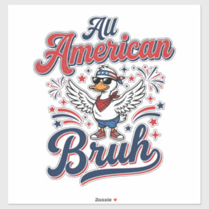 All American Bruh Patriotic Duck Vintage Shirt_1