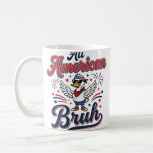 All American Bruh Patriotic Duck Vintage Shirt_1 Coffee Mug