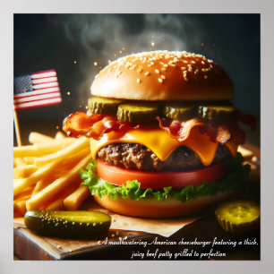 All-American Burger Bliss Poster