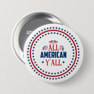 All American Button Pin
