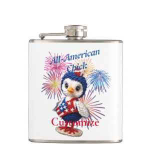 All-American Chick Thunder_Cove Hip Flask