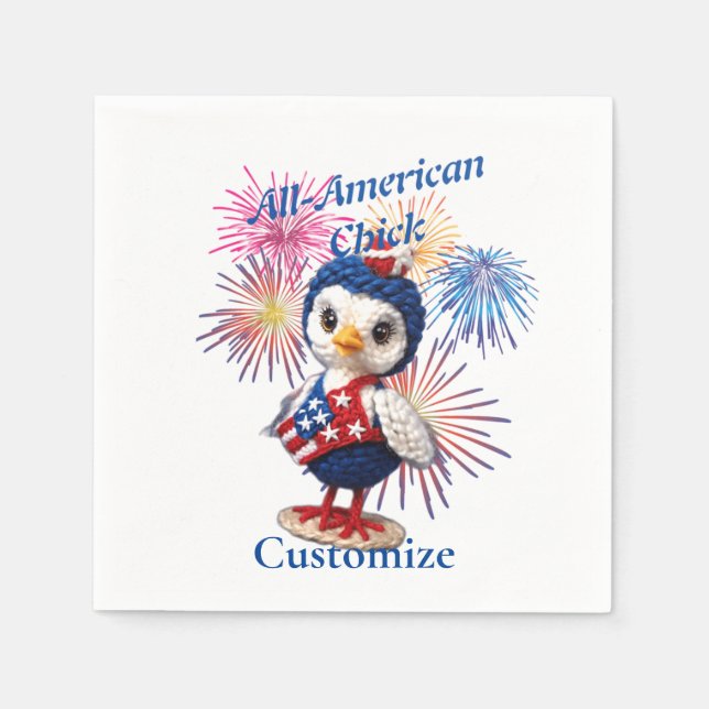 All-American Chick Thunder_Cove  Napkin (Front)