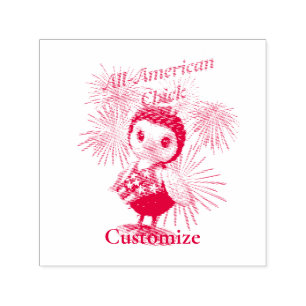 All-American Chick Thunder_Cove  Self-inking Stamp