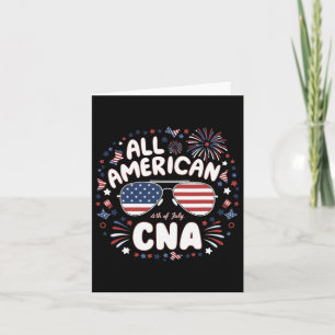 All American Cna 4th Of July Card