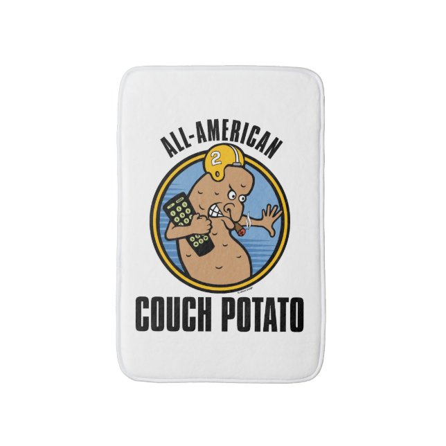 All-American Couch Potato Bath Mat (Front Vertical)