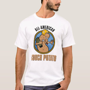 All-American Couch Potato (Personalised on back) T-Shirt