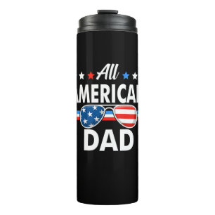 All American Dad 4th of July Family Matching Thermal Tumbler