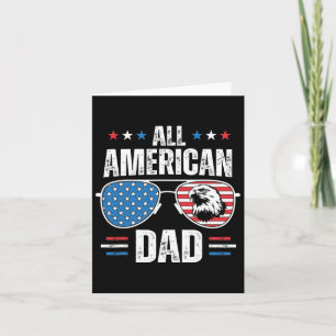 All American Dad 4th Of July Father's Day Sungles Card