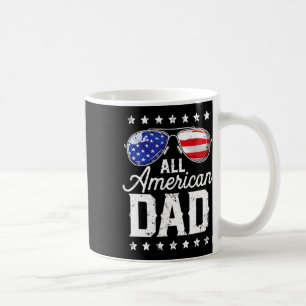 All American Dad 4th Of July Father's Day Sungles Coffee Mug