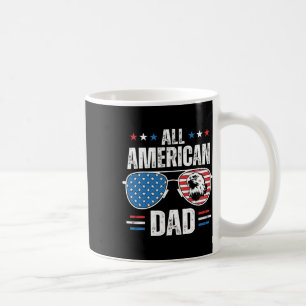 All American Dad 4th Of July Father's Day Sungles Coffee Mug