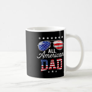 All American Dad 4th Of July Fathers Day Sungles F Coffee Mug