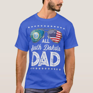 All American Dad Father's Day South Dakota 4th Of  T-Shirt